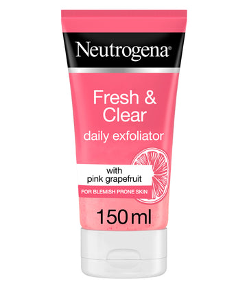 Neutrogena Fresh & Clear Facial Scrub Pink Grapefruit 150ml