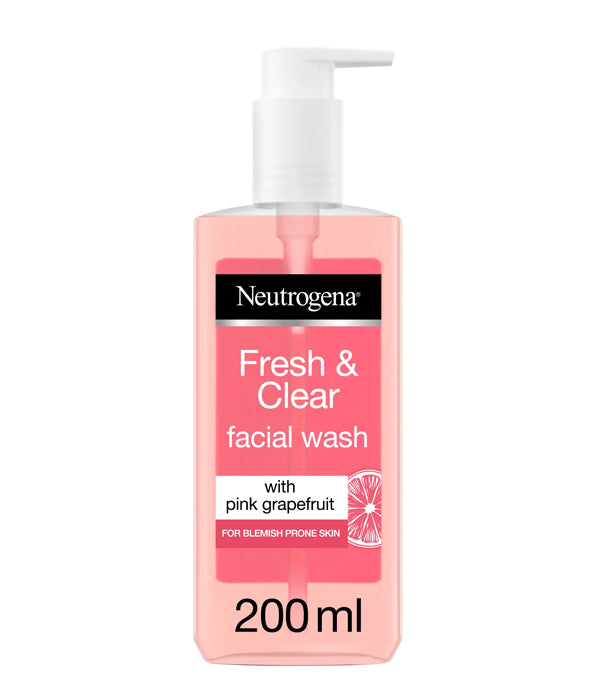 Neutrogena Facial Wash Fresh & Clear Pink Grapefruit 200ml