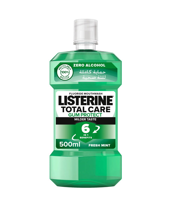 Listerine Mouthwash Teeth & Gum Defence Milder Taste Soft Mint 500ml