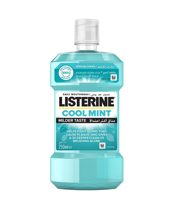 Listerine Mouthwash Zero Alcohol Mild Mint 250ml